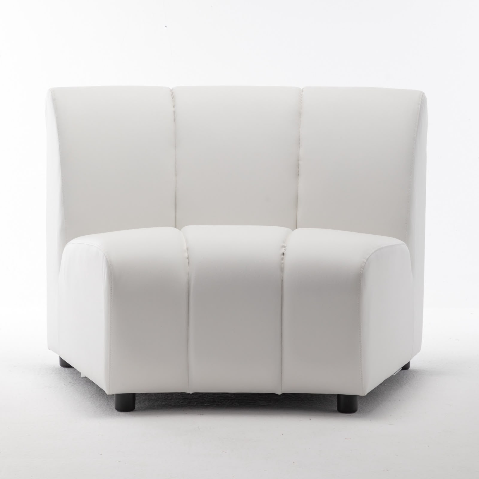 Benjara Theo Armless Curved Accent Chair - Image 3