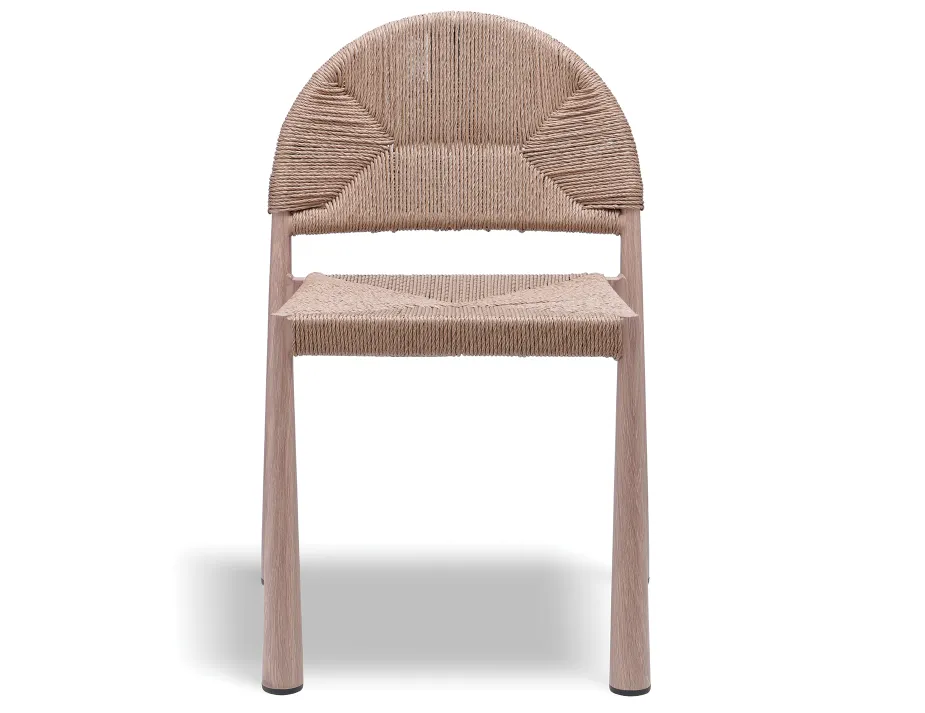 Calete Outdoor Dining Chair Natural Rope - Image 2